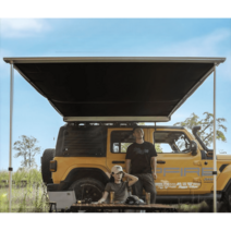 가성비 차량용 타프 차량 캠핑 카 파박 그늘막 어닝, 블랙 풀 2X2.5M 셋팅 키트 증정