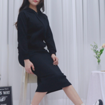 순이들 여성 후드 밴딩 롱스커트 투피스세트 상하의 SET