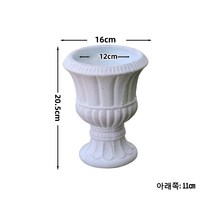 JINGHENG 북유럽 빈티지 화분 인테리어 스탠드 슬릿 토분 키높이 대형 꽃 받침대 정원, 하이 스몰 밑지름 8cm
