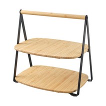 이케아 FULLSPACKAD 풀스페카드 서빙트레이 / 플레이팅 / 감성캠핑 대나무/블랙 28 x 20cm 804.336.41