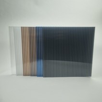 국산 폴리카보네이트 복층판 렉산 아키라이트 이중 PC판 (6T/10T/16T) 1M (무료재단), 10T, 블루, 1250mm X 1000mm