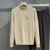 이너 니트 파도 집 겨울 가을 반목 스웨터 남자 미드 한조 꿀벌 자수 3940141164