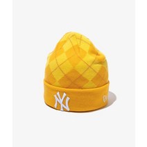 NEW ERA 뉴에라 MLB 아가일 뉴욕 양키스 비니 오렌지 KNIT ARGYIL BEANIE NEYYAN ORG