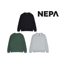 [정품인증] 171035 네파(NEPA) 네파 공용 C-TR 에센셜 기모 맨투맨 티셔츠 - 7HF5361