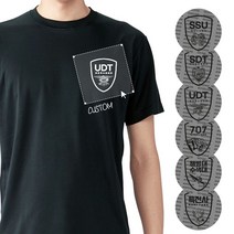 쿨론 특수부대마크 쿨론 블랙 반팔 UDT
