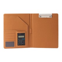 STB017117계산기(8자리)와 클립파일 (골드브라운)
