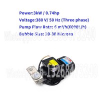 마이크로 나노 버블 발생기 가스 액체 혼합 110V 550W 1 m3/h 용존 공기 부양 수처리 펌프, 15 3KW 380V Pump