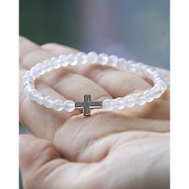 원석팔찌 여성팔찌 달빛 십자가 문스톤