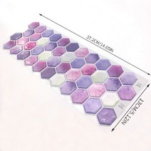 인테리어소품 PVC 자체 접착 주방 호일 패널 욕실 타일 스티커 3D 모자이크 벽지 껍질 스틱 배경 비닐 방수 장식, [03] 5 Pieces, [05] DJ015 (37.2x13cm)