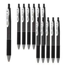 동아 이온RT 볼펜 1.0mm, BLACK, 12개입