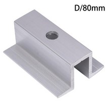 태양열 발전 거치대 태양광 브라켓 솔라 패널 클립 40/50/60/80mm 태양 전기판 장착 클램프 PV 지원 조정 가능한 액세서리 시스템 브래킷 마운트 S1B5, China, D