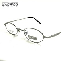 안경테 패션안경테 유행안경테 특이한안경테 순수 티타늄 안경 고강도 전원 처방 안경에 적합한 소형 광학 프레임 타원형 안경