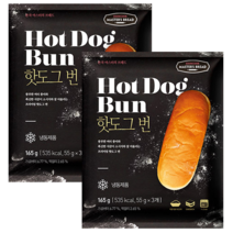 존쿡델리미트 핫도그번 165g(3개입) x 2개, 165g