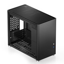 PC 케이스 Jonsbo d30 컴퓨터 microatx 데스크탑 알루미늄 합금 단일, 검은 색