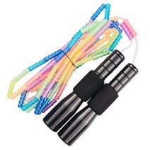 제이에프로프 어린이 프리미엄 스펀지 연질 무지개구슬줄넘기 ver3. 13cm 4세~8세, 01. 다이아몬드블랙