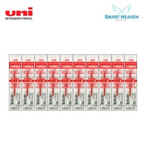 유니 제트스트림 3색펜 4색펜 멀티펜 리필심 10개 SXR-80-38 SXR-80-05 SXR-80-07, 다색펜(멀티펜) 리필 0.38 적 10개