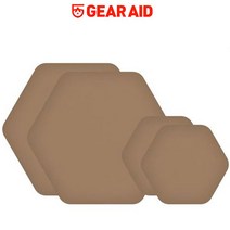 GEARAID 아웃도어 텐트 의류 장비수선 수선패치 CY, 코요테4개