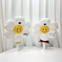 졸업 수료 입학 데이지 풍선 손잡이 꽃다발 학사모 경기 광주, 3, 빨강