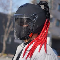 삼에스 오토바이 헬멧 장식 악세사리 드레드락 용품, B36-007레드