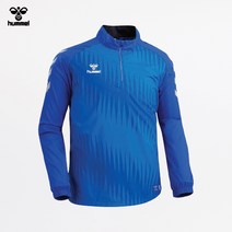 (국내생산) 험멜 정품 바람막이 자켓 축구동호인 단체 주문폭주 2021 F/W HM-4251 우븐 하프집업(청색)