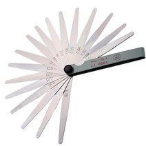 필러게이지 100mm 17 블레이드 메트릭 필러 게이지 0.02-1.00mm 갭 두께 측정 도구 세트