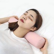 바디연구소 도르르 경추 목베개 낮은 기능성 수면 숙면 목이편한 원통 원형 경추 베개, 도르르베개 라이트스카이