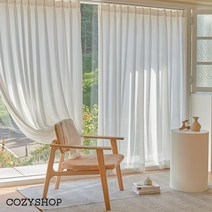 밀도 화이트 쉬폰커튼 도톰 비침없는 속커튼 두께별3종 차르르 거실 안방 아이방 커튼