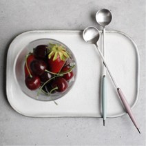 찬주스용 에이드용 텀블러용 롱티스푼 등산용 야영용, 1개, 블루