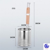 304 스테인리스 스틸 뜨거운 필터 파스타 숟가락 요리 수프 가루 울타리 뜨거운 야채 바구니 메쉬 필터 소쿠리, 11