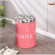 인테리어 의자 업소용 당구장의자 빈티지의자 소파 카페 철제의자 사무실 디자인 드럼통의자 헬스장, 스트레이트핏-핑크