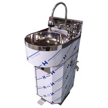 옥외용손세정대 원형 페달식 야외손세정대 분리수거장손세정대 분리수거장싱크대 아파트손세정대 페달식 아파트싱크대 야외손씻기 분리수거장손씻기 분리수거장손세척, 1개