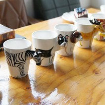 동물병원 애견샵선물 애니얼 3D 머그컵 홍보판촉물 사무실 카페컵 물컵 자취생, 비글