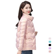 여성 경량 패딩 중년 여성 보온 패션 빅사이즈 점퍼 코트