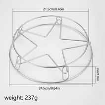 밥그릴 캠핑화로대 스테인레스 스틸 주방 기선 받침대 별 다섯 개 모양 음식 야채 쌀 스팀 스탠드 에어 프라이어 그릴 홀더 1, [01] A