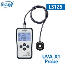 조도측정기 디지털 밝기 조도계 정확도 UVA-X1 UV 광원 감지 센서 미터 365nm UVA 램프