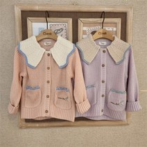 [치크] NC05 에리 배색 스웨터 가디건 CKCK22W1G (8867421)