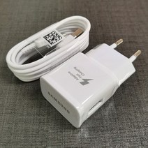 c타입고속충전기 어댑터삼성 충전기 5V 2A EU 플러그 어댑터 마이크로 갤럭시 S6 가장자리 J3 2016 참고 4, 04 EU Charger and Cable