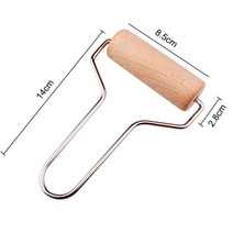 도자기 도구 폴리머 모델링 클레이 소프트 머드 롤러 세라믹 롤링 아트 1 개, 1.Wood 색상