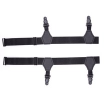 2pcs / 세트 유니섹스 양말 가터 벨트 멜빵 조정 가능한 미끄럼 방지 더블 클립