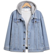 [당일출고] 워싱 후드(탈부착) 오버핏 청 데님자켓 (SCC5162PT)