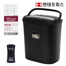 현대오피스 페이퍼프랜드 6매 15L 세단 소형 가정용 문서세단기 NEW PK-613CX+세단기오일+오일페이퍼, 단품