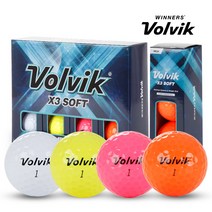 볼빅 X3 소프트 골프볼 3피스, 1개, 12개입, 혼합
