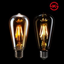 더쎈 LED에디슨ST64전구, LED 에디슨 ST64, 1개