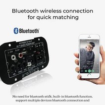 앰프스피커 블루투스 HiFi 베이스 파워 앰프 2V/24V/110-220V 자동차 앰프 라디오 오디오 디지털 앰프 USB, 한개옵션0