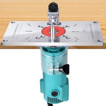 목공 벤치 Makita RT0700C 트리머 목공 벤치 알루미늄 라우터 테이블 삽입 플레이트, 한개옵션0