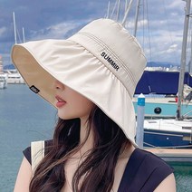 여성 버킷햇 여름 순색 아웃도어 선캡 썬캡 블랙 화이트 레드 핑크 베이지 스트링 사이즈 조절 가능 접이식 모자