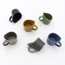 달소금 핸드메이드 도자기 무광 종이컵홀더(6color), 색상:딥퍼플, 단품