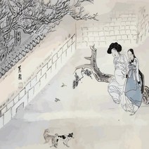 아이윙스 피포페인팅 Q1344 신윤복 이부탐춘 DIY명화그리기 DIY그림그리기