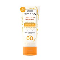 아비노 프로덕트 하이드레이트 모이스처라이징 바디 선스크린 로션 광범위한 스펙트럼 Spf 30 및 프리바이오틱 귀리 무중력 상쾌한 느낌 파라벤 프리 오일 옥시벤존 85g, SPF 60