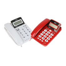 코러스 발신자번호표시 각도조절 사무실전화기 가정 가게 매장, 코러스전화기DT-7770레드
